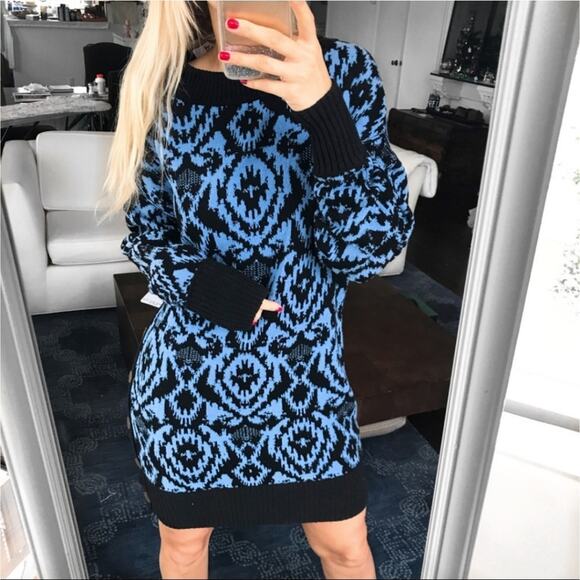 Free People Wallpaper Tunic Sweater Dress - Picture 5 of 5